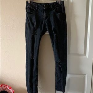Black Ripped Jeans